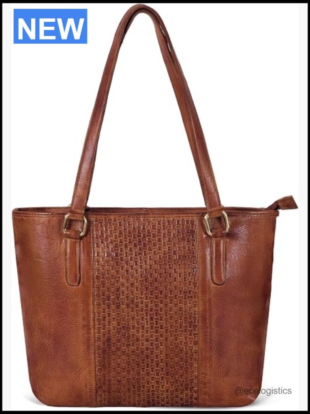 Genuine Leather Tote Satchel Shoulder Bag for Women Work Travel